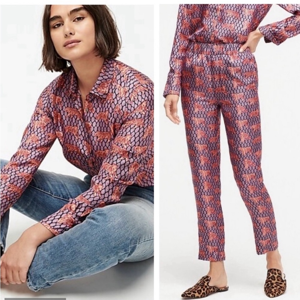 J Crew Collection Silk Pants